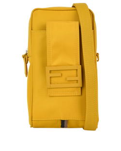 Crossbody Pouch, Nylon, Yellow, 7AS056, S/DB, 3*